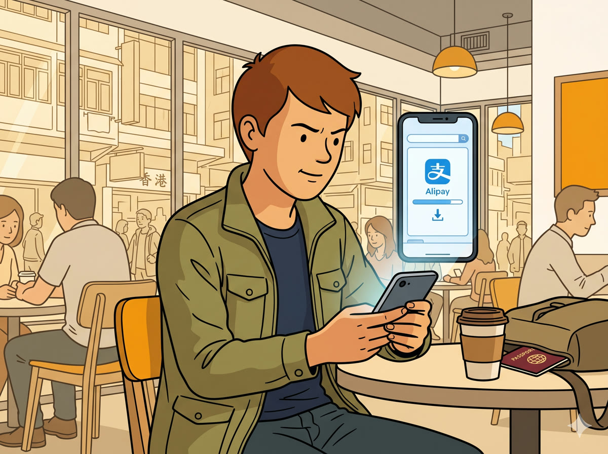 Setting up Alipay on your phone — the first step to navigating Shenzhen